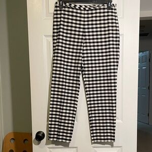 Talbots black-and-white Gingham pants.